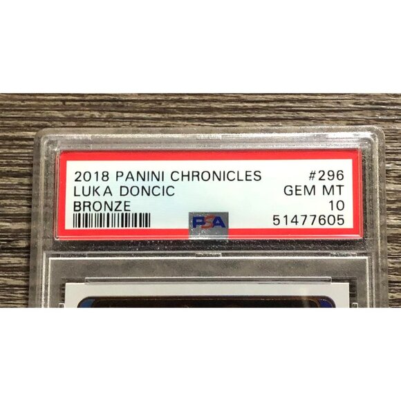 2018 Chronicles Luka Doncic #296 Bronze Parallel RC Rookie Card PSA 10 - Picture 3 of 3